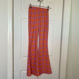 Vintage Supply Heart Bellbottom Pants